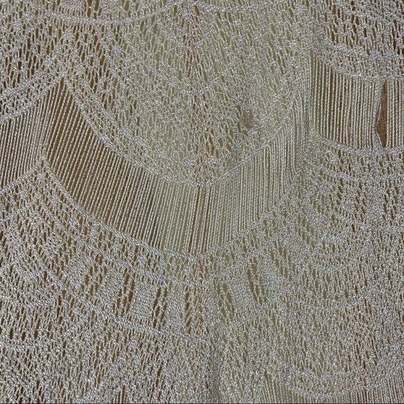 Vintage 70’s Damianou Crochet Scalloped Fringe Maxi Dress and Jacket - Picture 12 of 13